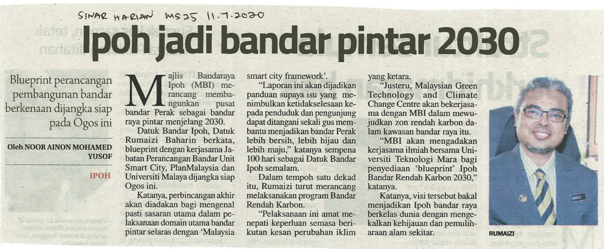 Ipoh Jadi Bandar Pintar 2030